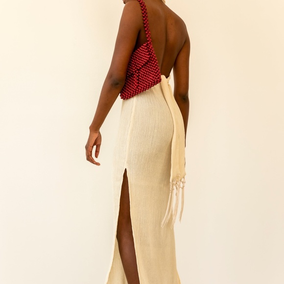 Savannah Morrow VERITA DRESS CREAM NWT! Sold Out! - Picture 3 of 4